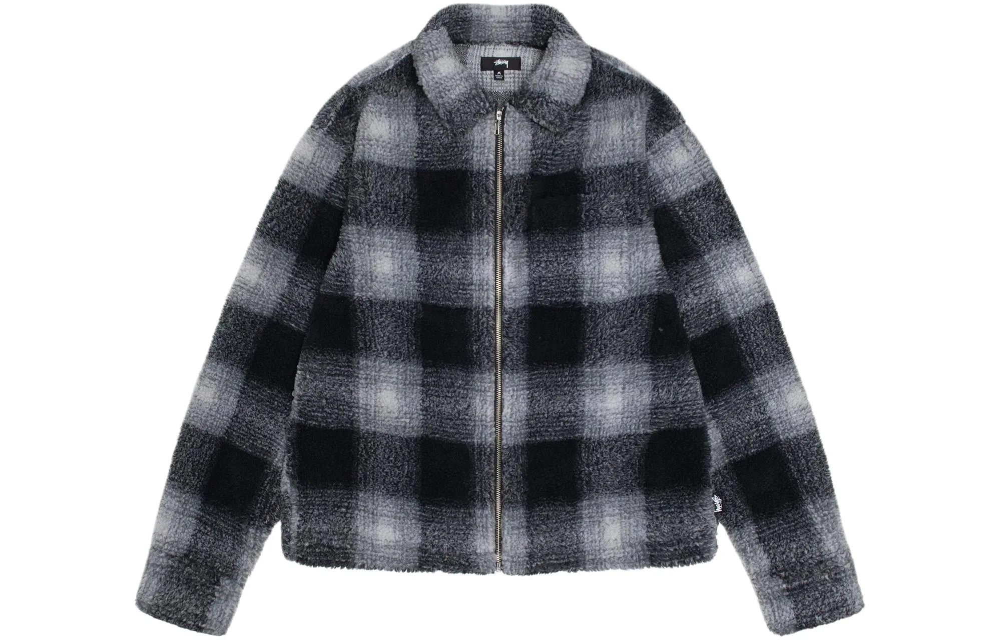 Stussy Zip Sherpa Shadow Plaid