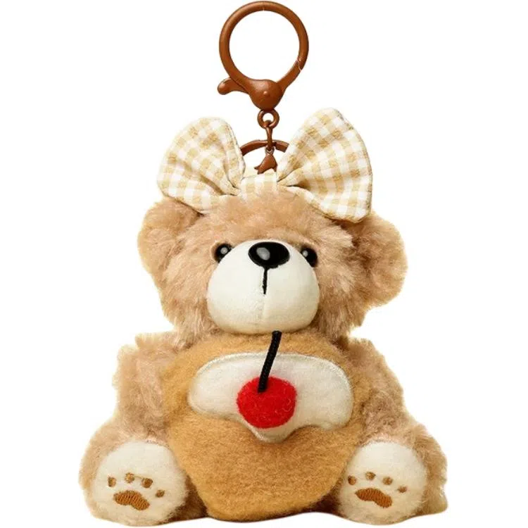 兰妮诗 烘焙系列甜点款国风蝴蝶结装饰  谷圈挂件