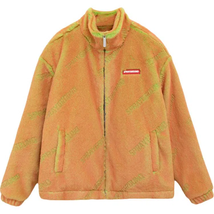 SPRAYGROUND Shark Gradient Letter Fleece Jacket