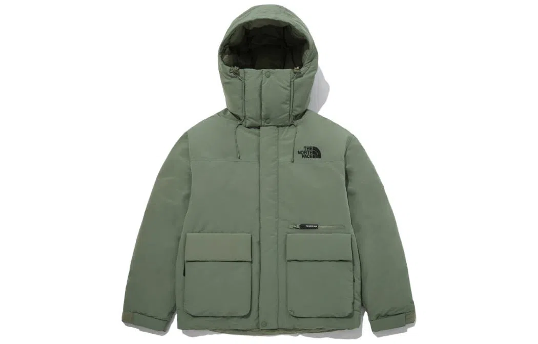 The North Face Logo Zip Hoodie Green