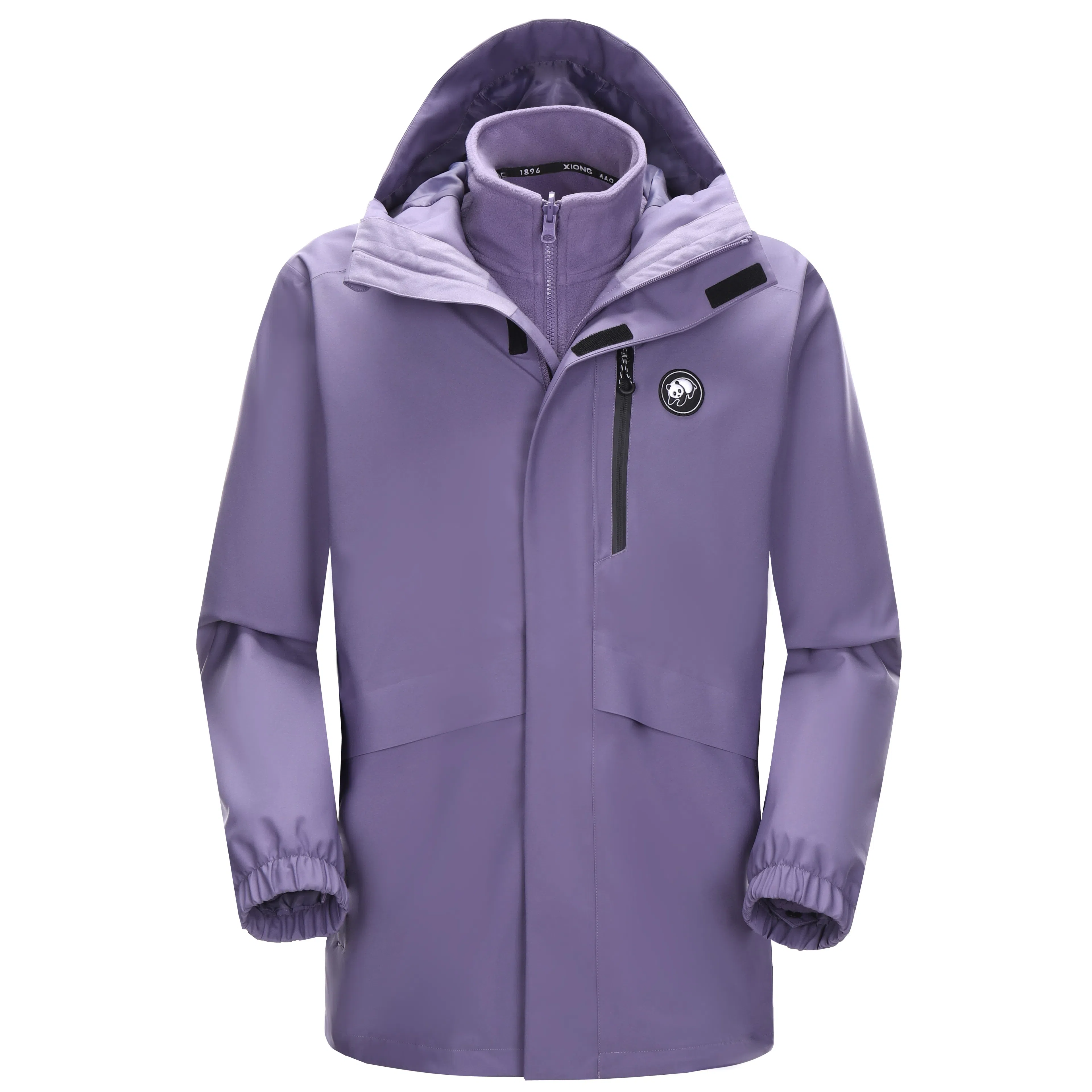 熊猫  户外纯色骑行登山三合一  防水防风耐磨保暖冲锋衣 男女同款