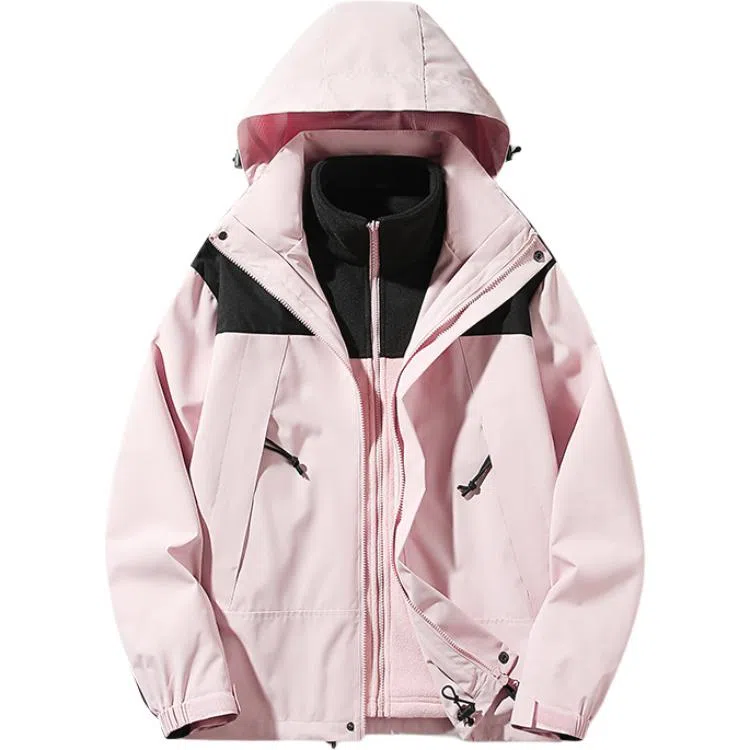 雅鹿优选  休闲简约百搭连帽  防水防风透气耐磨冲锋衣 男女同款