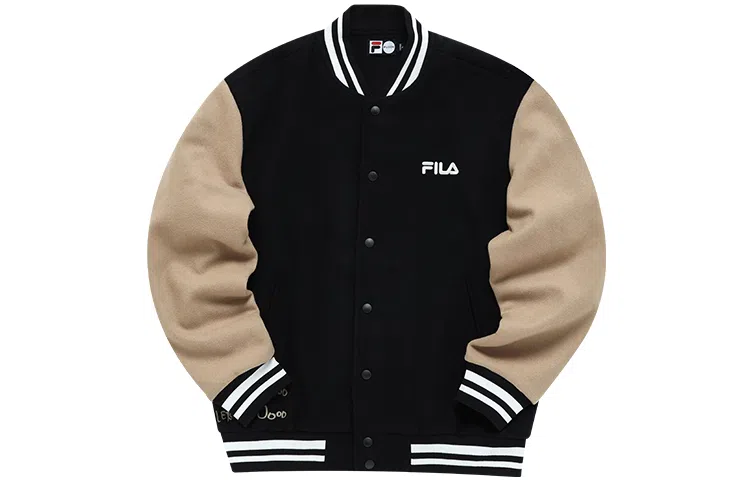 FILA Fusion Retro Baseball Jacket Black