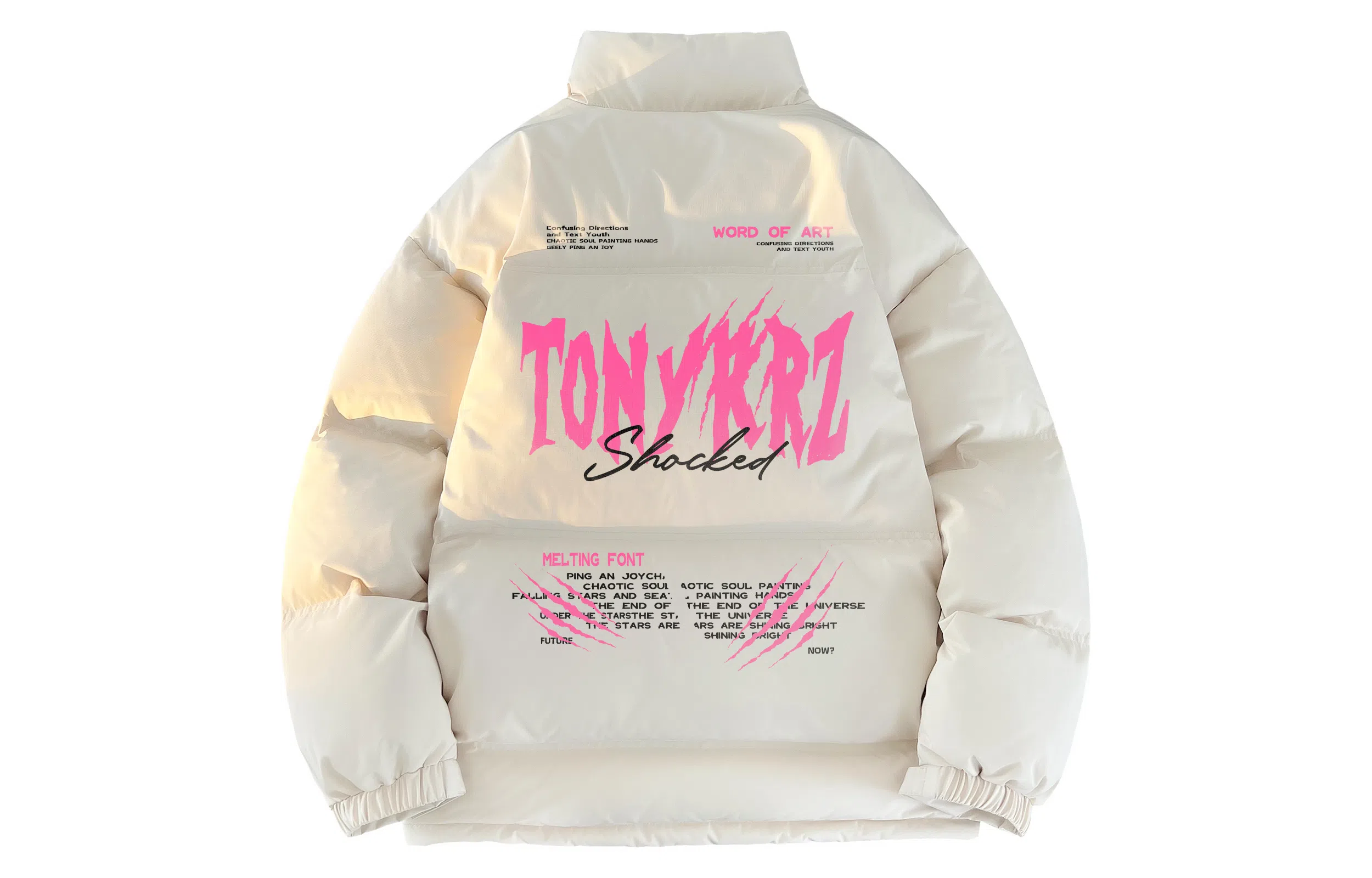 TONYKRZ Claw Print Puffer Jacket