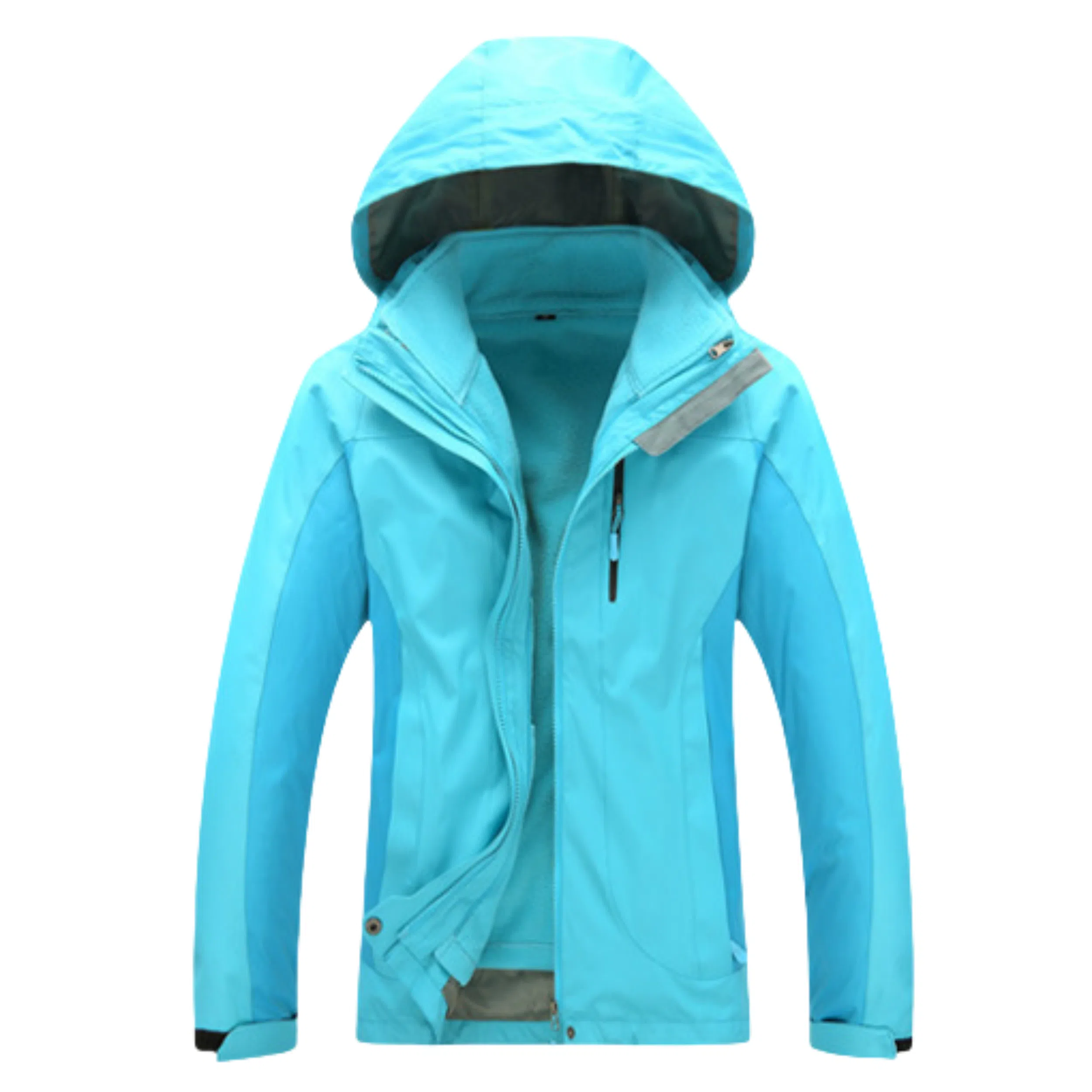 浪莎  户外时尚简约三合一连帽宽松拉链  防水防风透气冲锋衣 男女同款