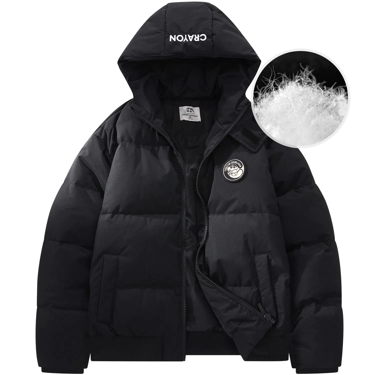 Crayon Shin-chan Hooded Down Jacket