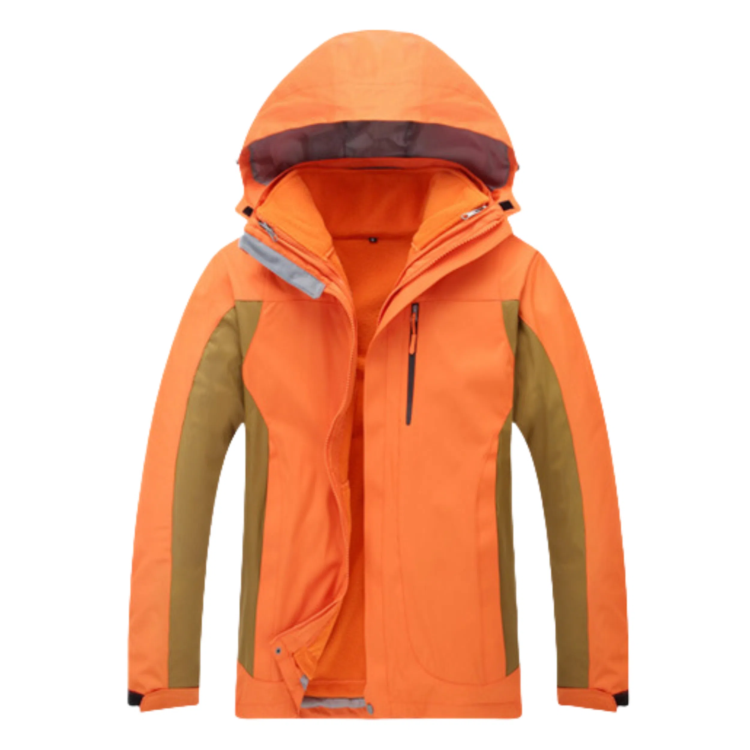 浪莎  户外时尚简约三合一连帽宽松拉链  防水防风透气冲锋衣 男女同款