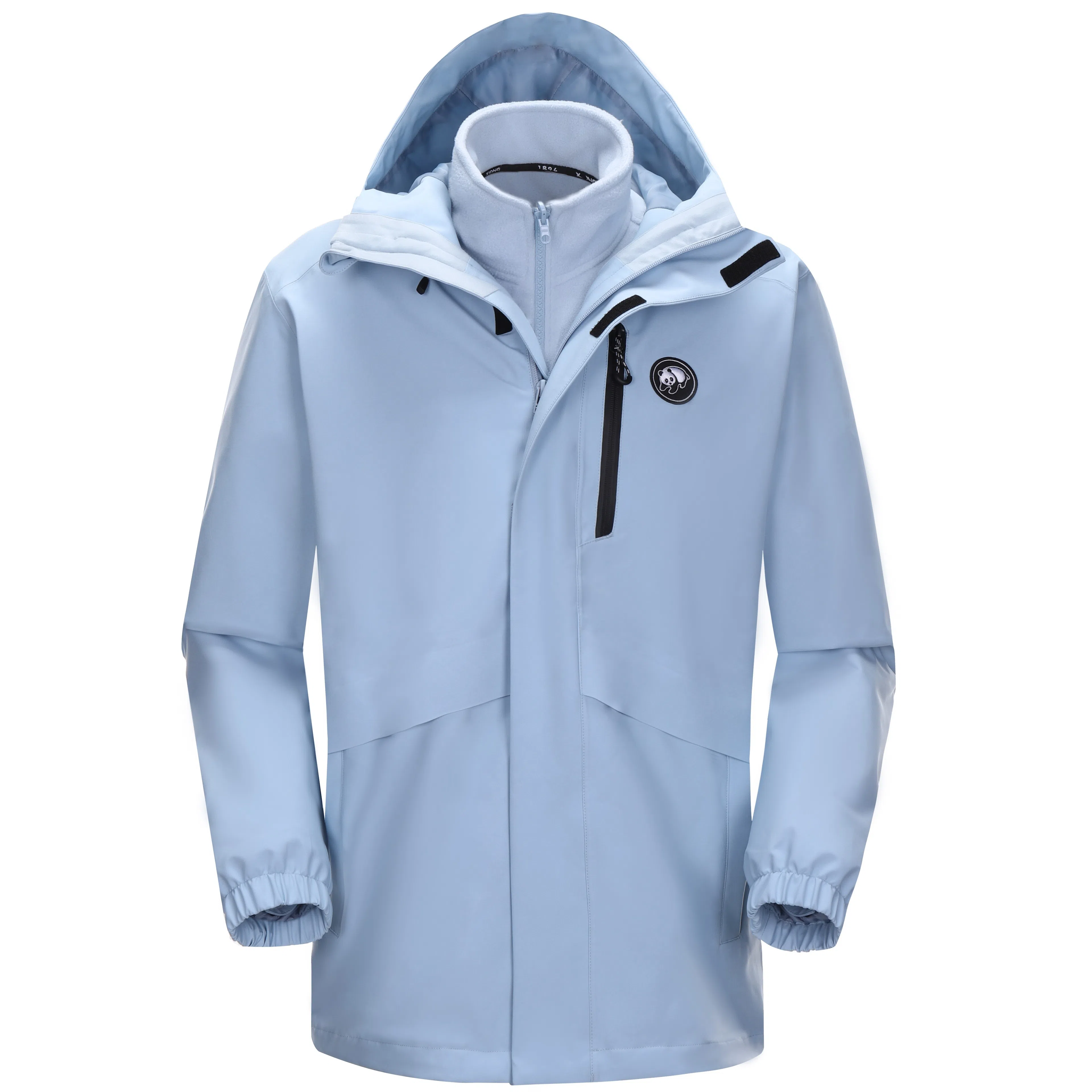 熊猫  户外纯色骑行登山三合一  防水防风耐磨保暖冲锋衣 男女同款