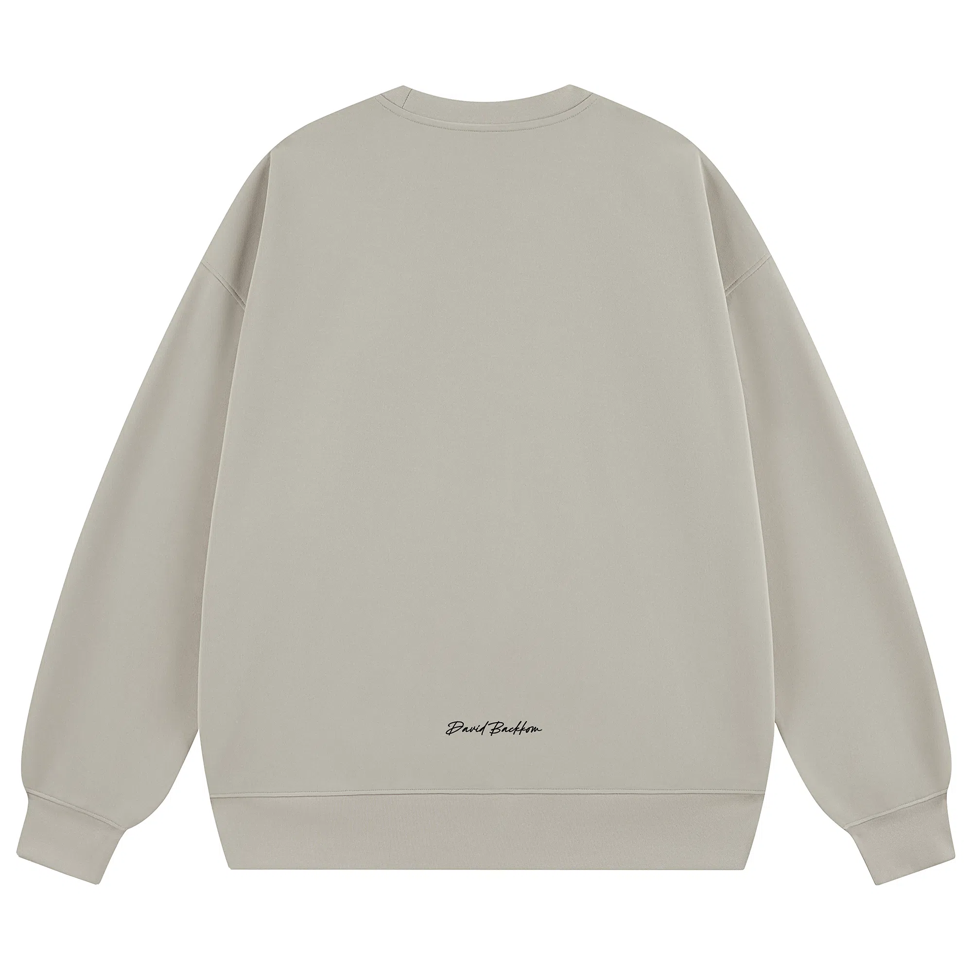 大卫贝肯 简约基础款美式复古纯色日常通勤百搭圆领休闲宽松落肩袖套头卫衣 男女同款