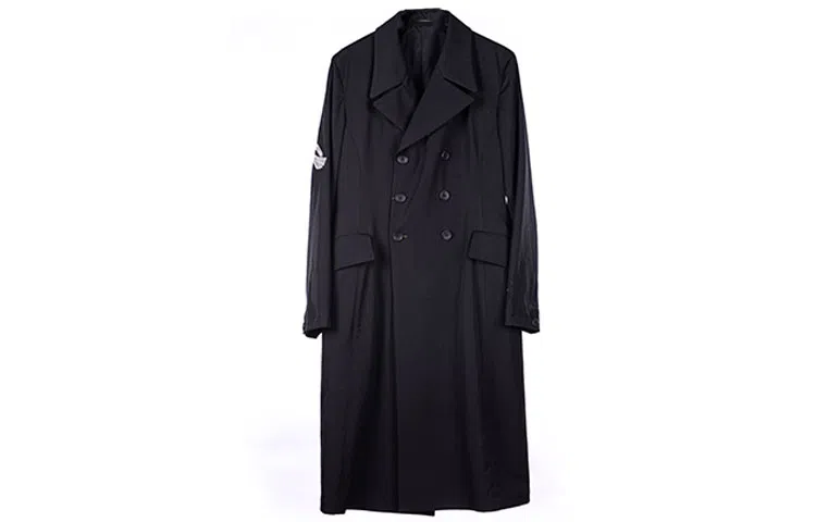 Yohji Yamamoto Raven Embroidered Coat