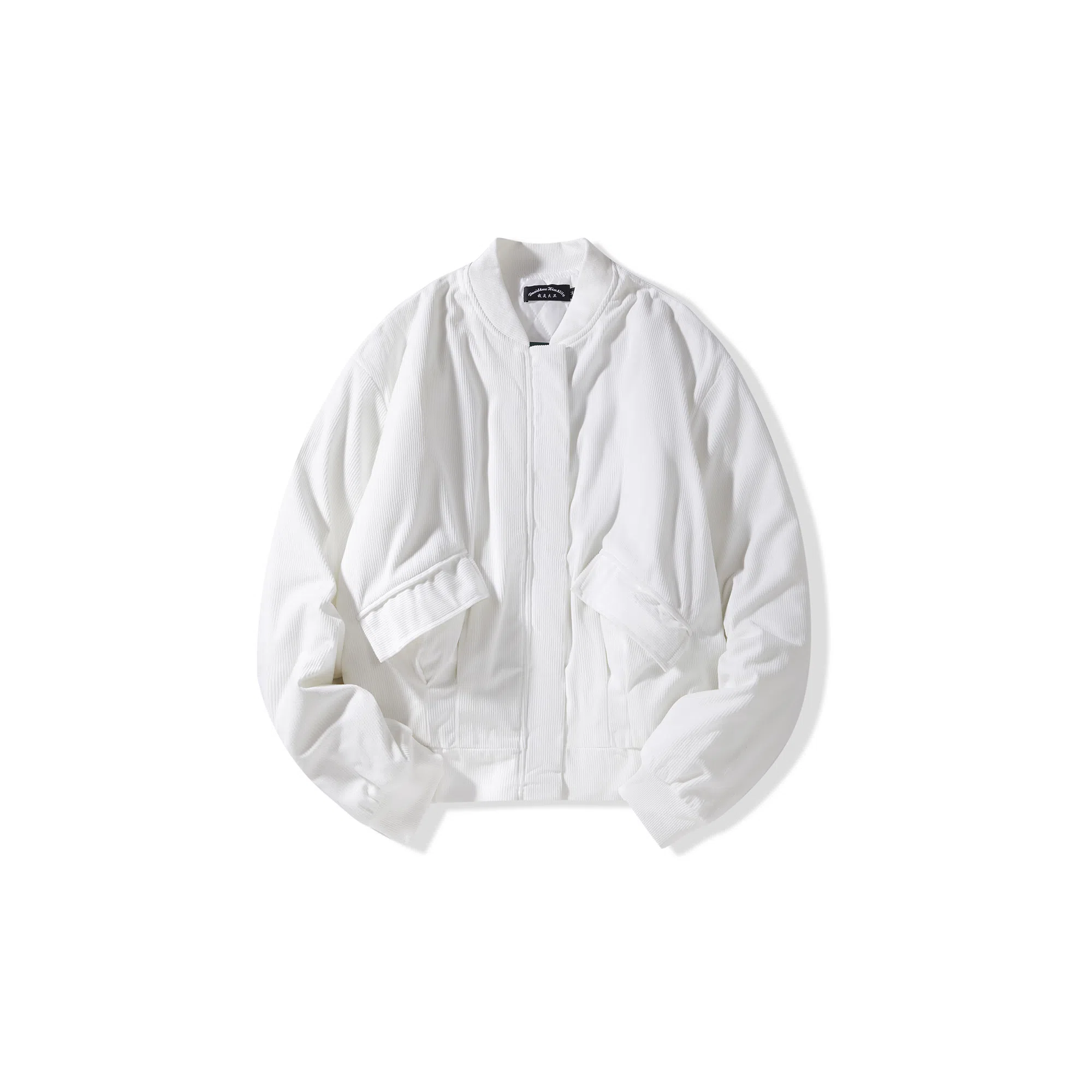 我是大卫 纹理感复古飞行员潮牌棒球服宽松外套夹克 男女同款