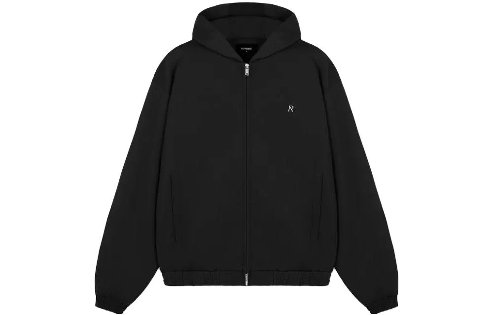 REPRESENT Hooded Tracksuit Jacket Black