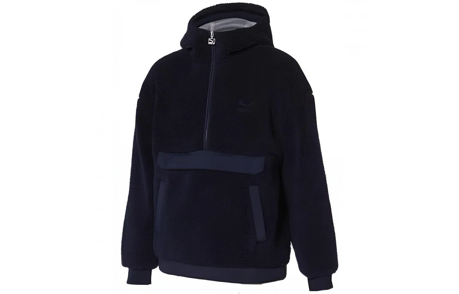 Puma Sherpa Half-Zip Hoodie Navy