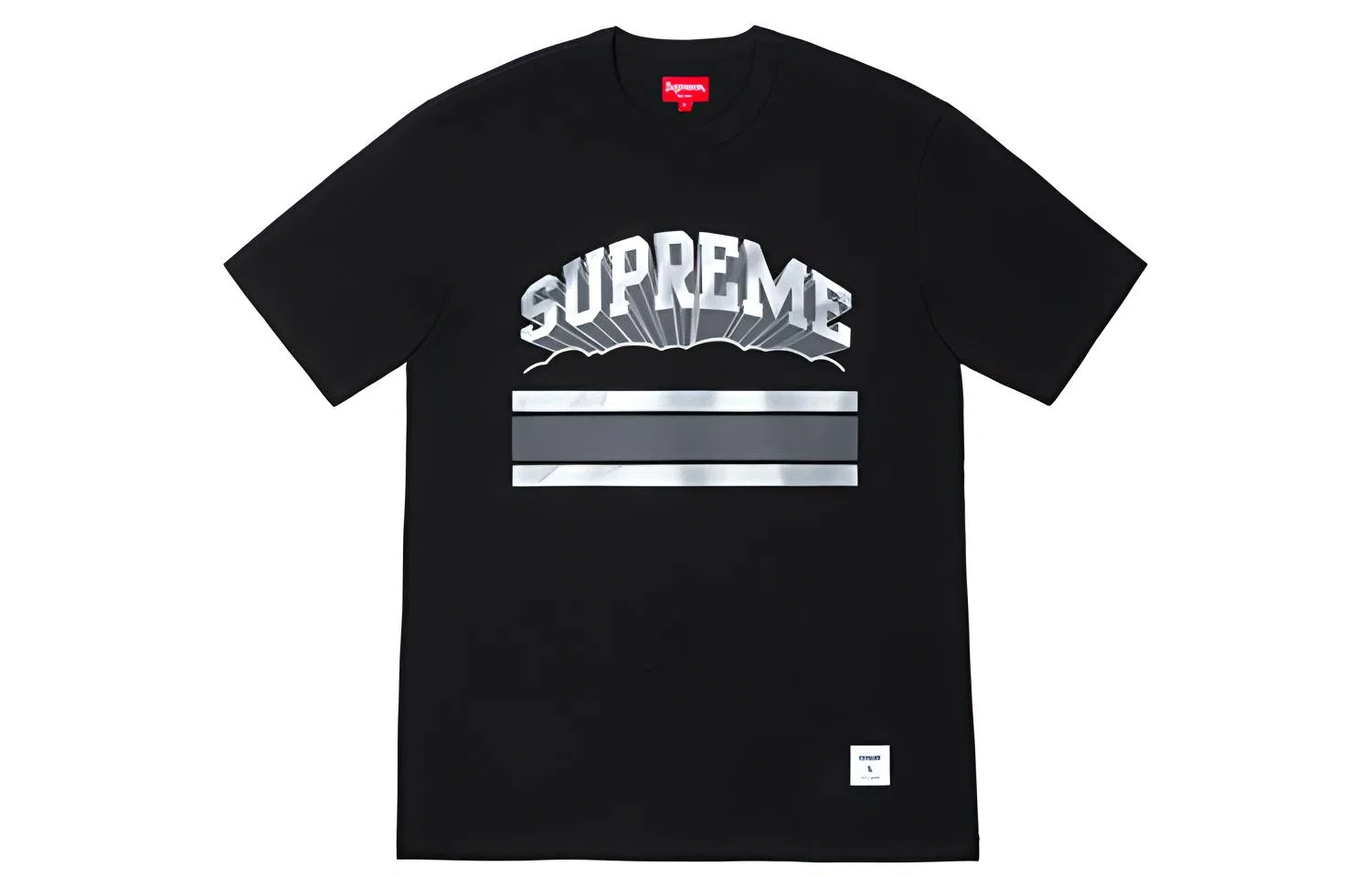 Supreme SS19 Cloud Arc Tee Black logoT