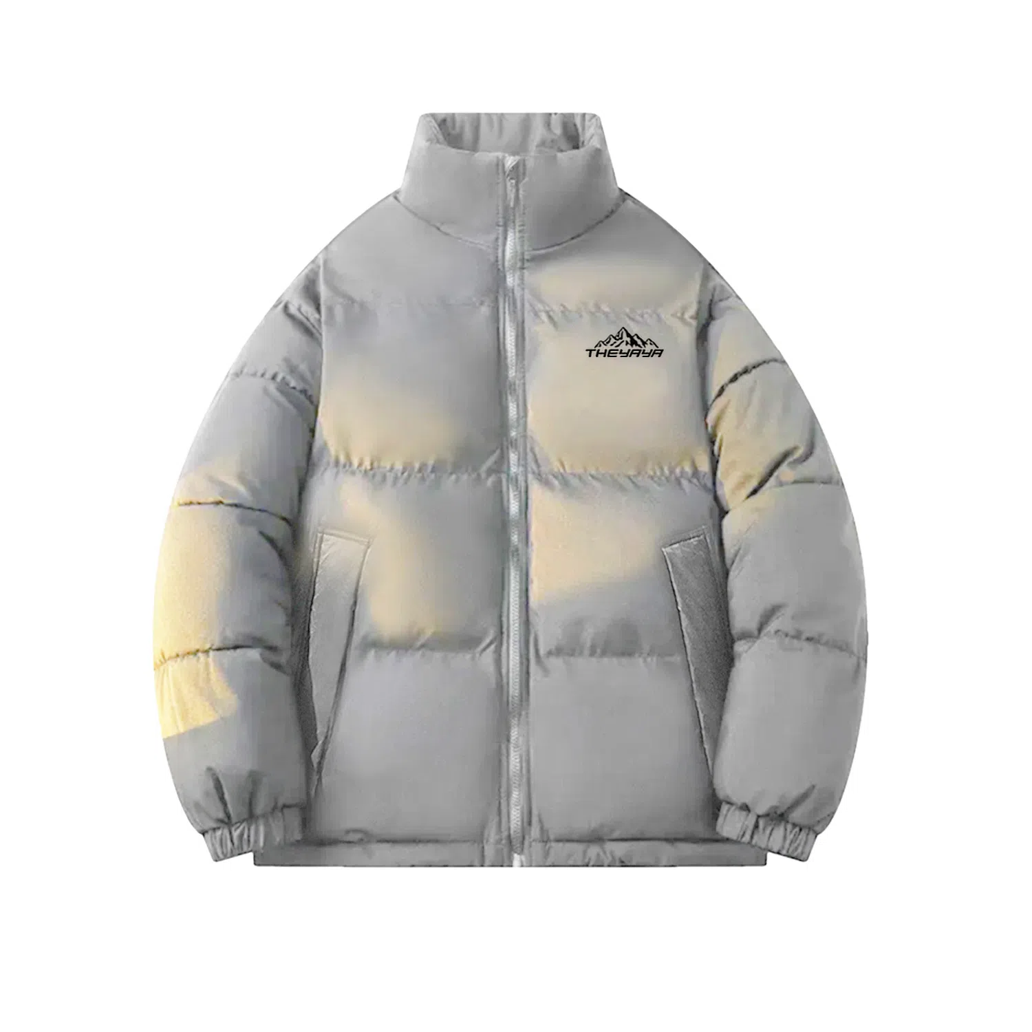 鸭鸭 基础纯色简约立领宽松休闲百搭防风加厚保暖抗寒日常通勤落肩舒适柔软防钻绒透气羽绒服 男女同款