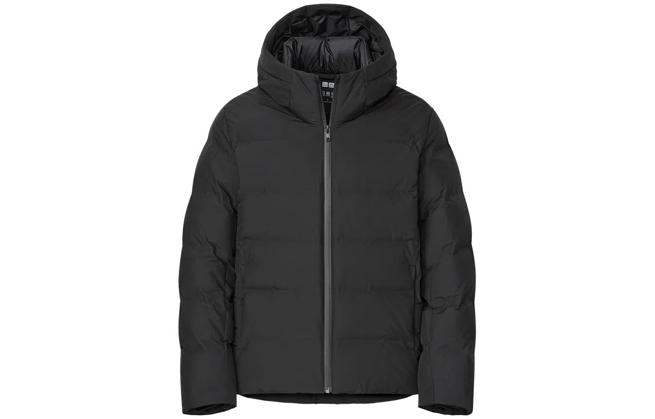 UNIQLO Zip Hoodie Down Jacket Black