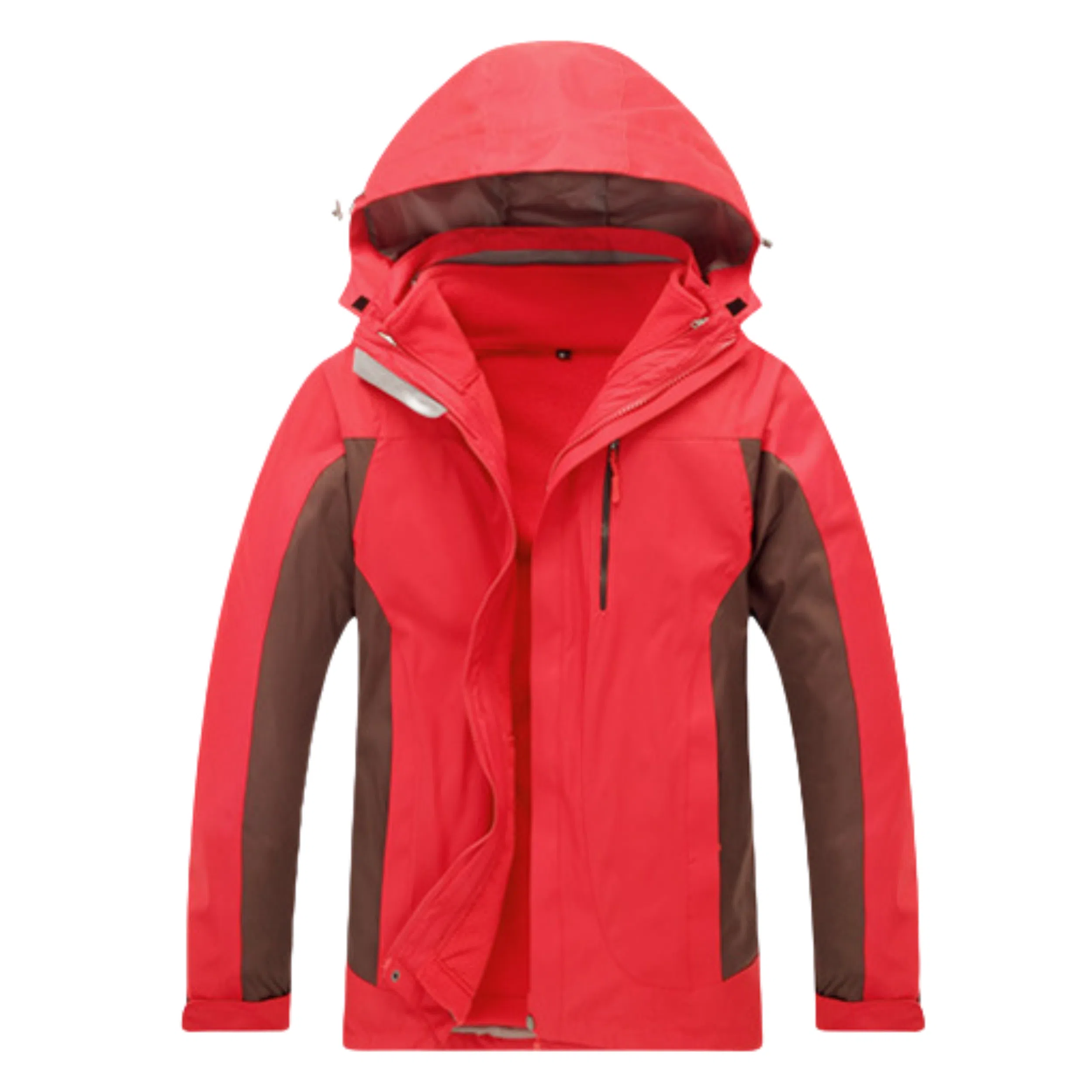 浪莎  户外时尚简约三合一连帽宽松拉链  防水防风透气冲锋衣 男女同款