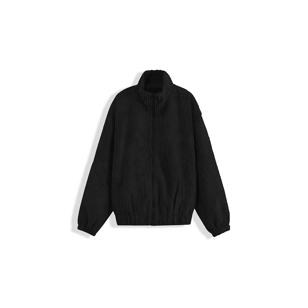 我是大卫 纯色灯芯绒港风复古棉服 男女同款