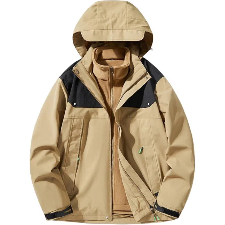 雅鹿优选  三防科技不惧油污  防水防风耐磨冲锋衣 男款