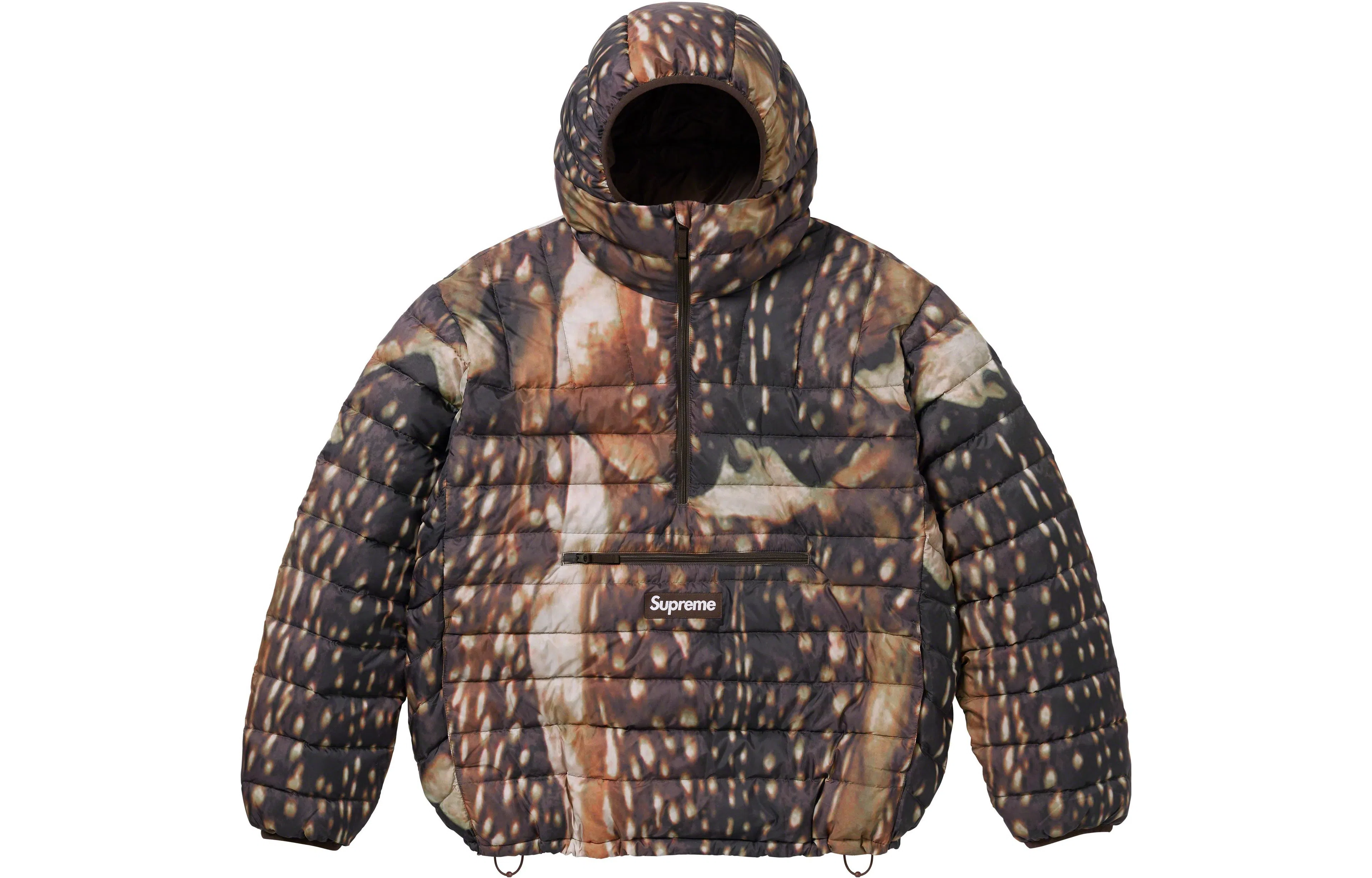 Supreme Micro Down Half Zip Hooded Pullover