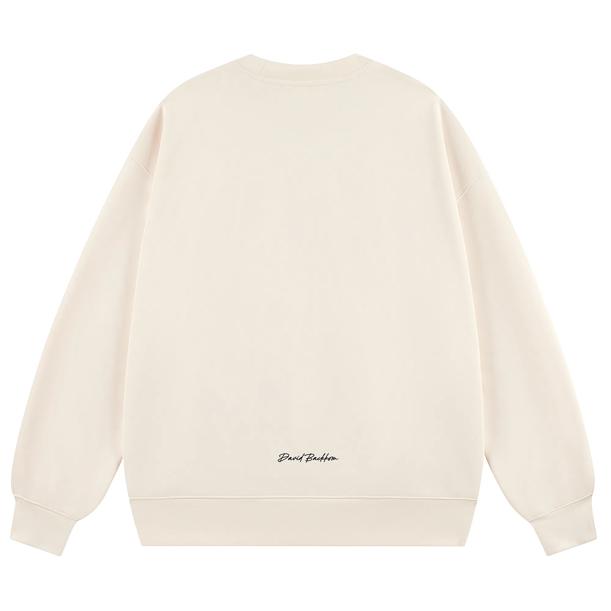 大卫贝肯 简约基础款美式复古纯色日常通勤百搭圆领休闲宽松落肩袖套头卫衣 男女同款