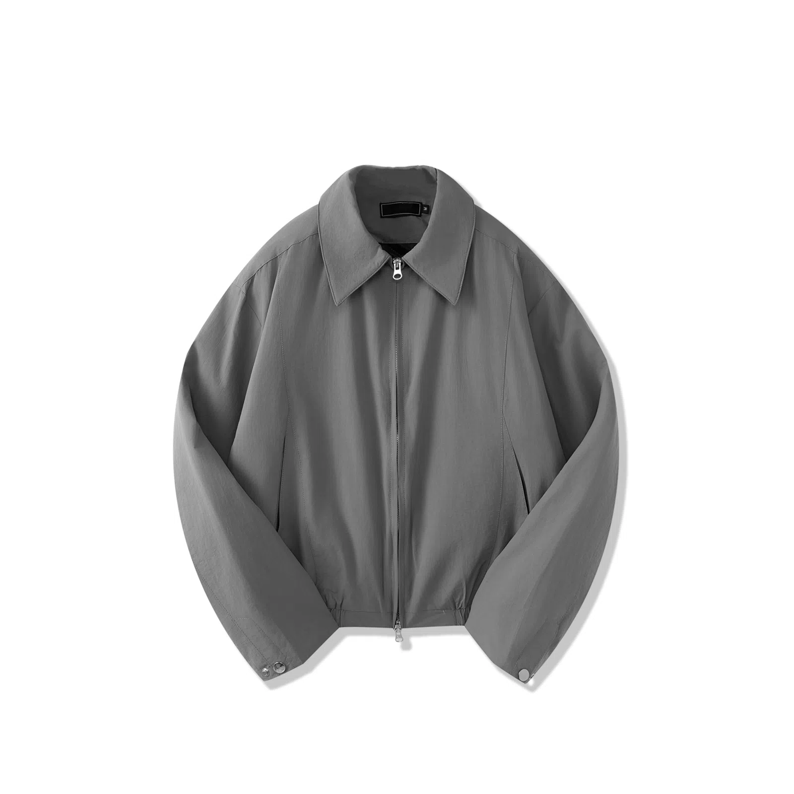 SHANTREE Solid Collar Casual Jacket
