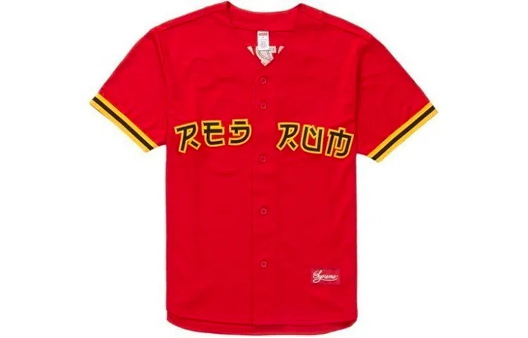 Supreme SS19 Red Rum Baseball Jersey