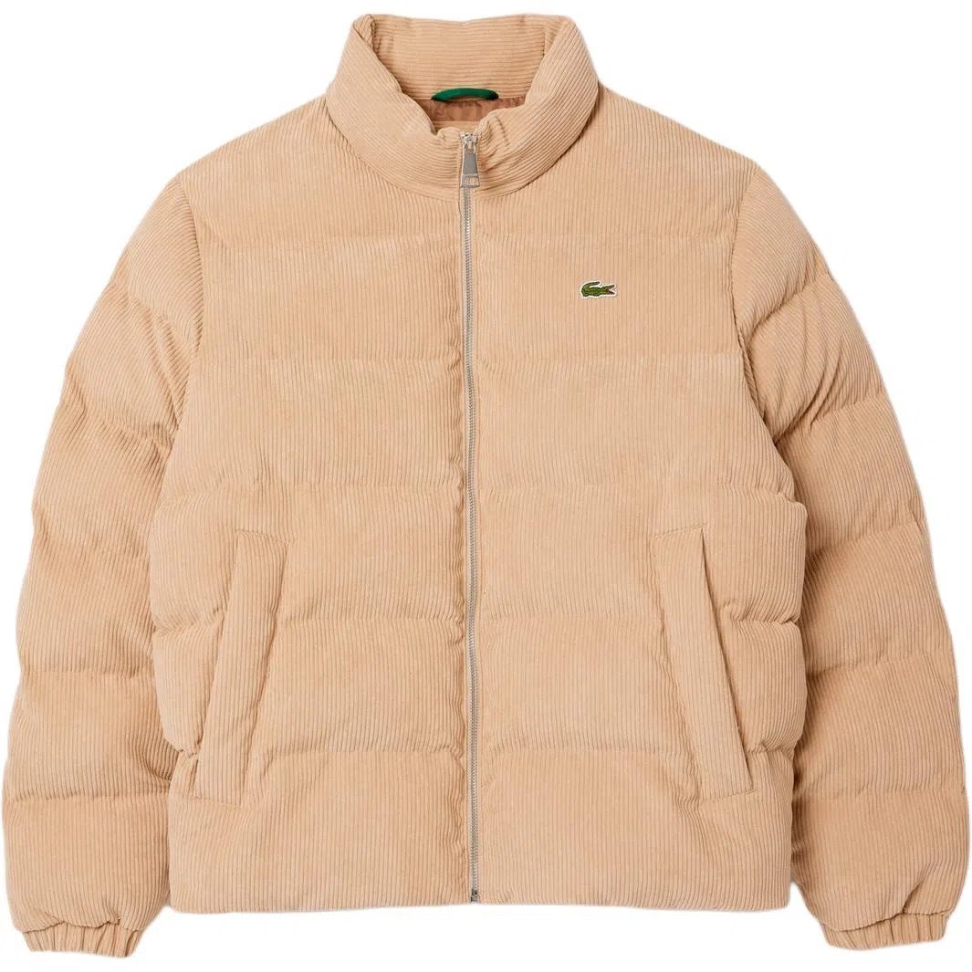 Lacoste Corduroy Zip Jacket Beige