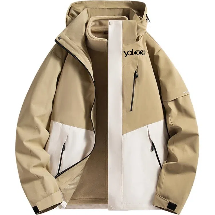 雅鹿优选  休闲舒适百搭时尚  防水防风透气耐磨保暖冲锋衣 男款