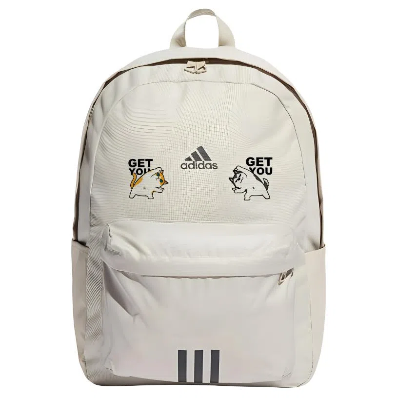 adidas Classic Badge Backpack Light Grey Black