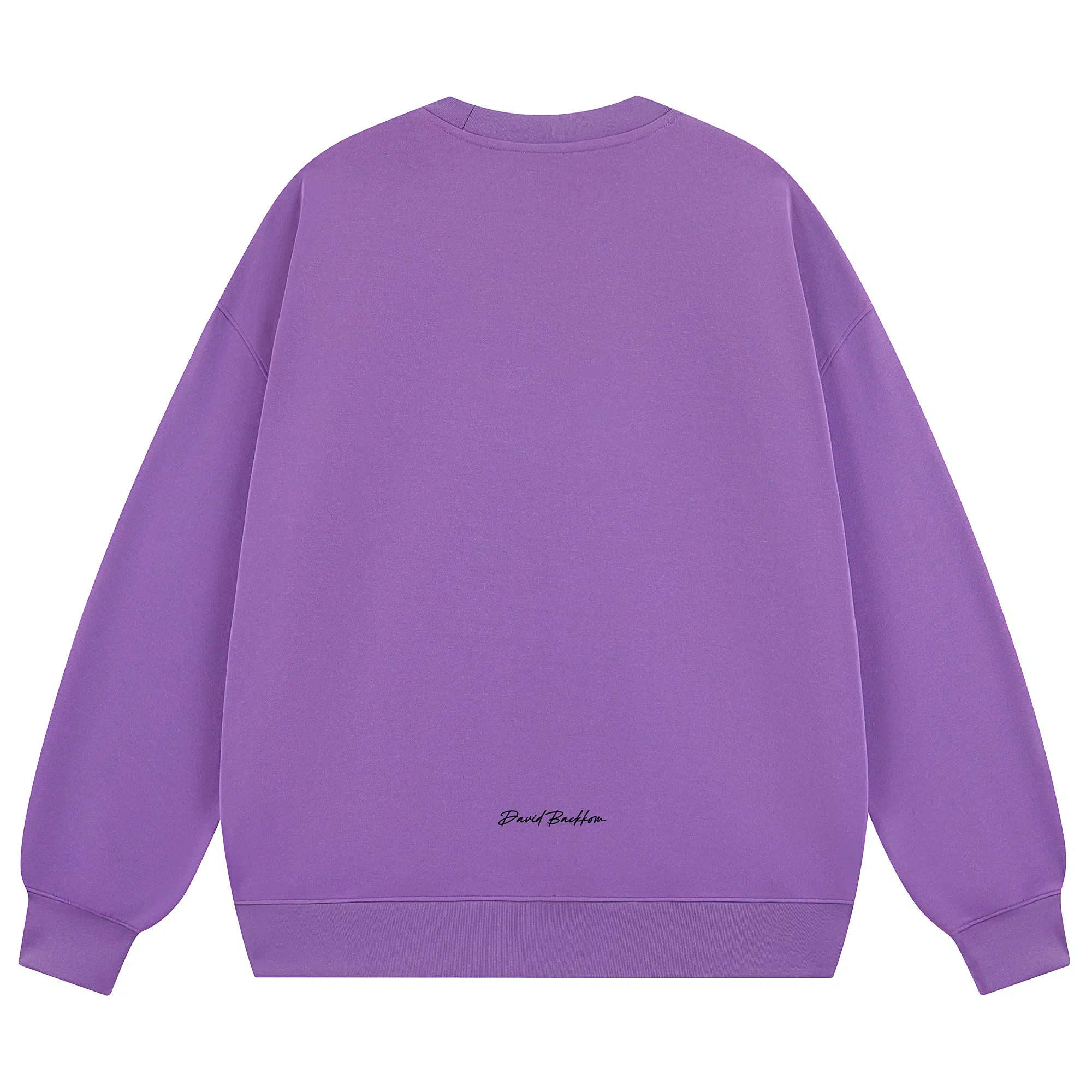 大卫贝肯 简约基础款美式复古纯色日常通勤百搭圆领休闲宽松落肩袖套头卫衣 男女同款