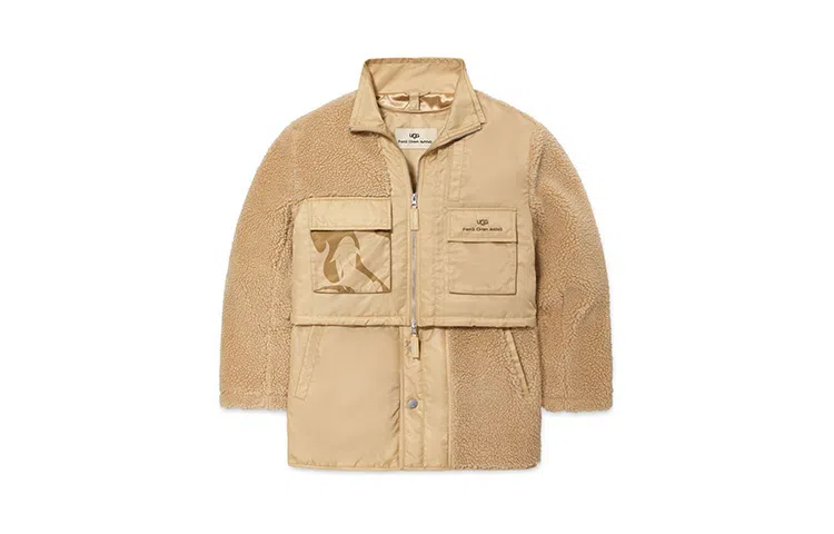 Feng Chen Wang x UGG Deconstructed Zip Jacket Off-White