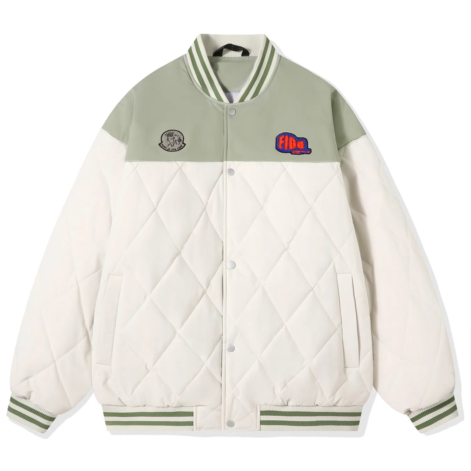 FIDO DIDO Quilted Varsity Jacket