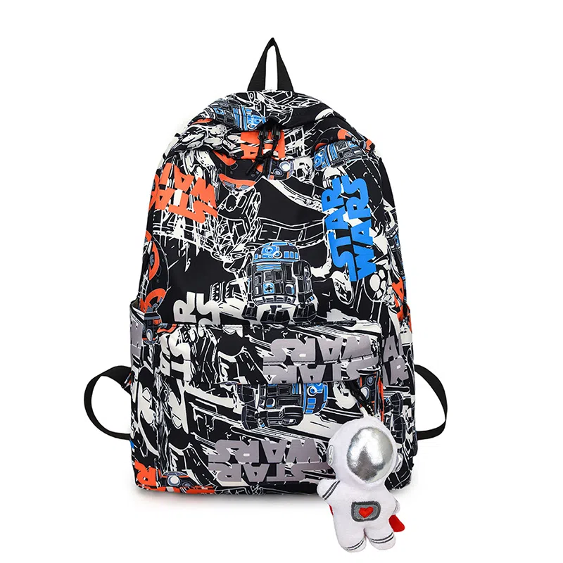 OUZIHUANG Graffiti Oxford Backpack