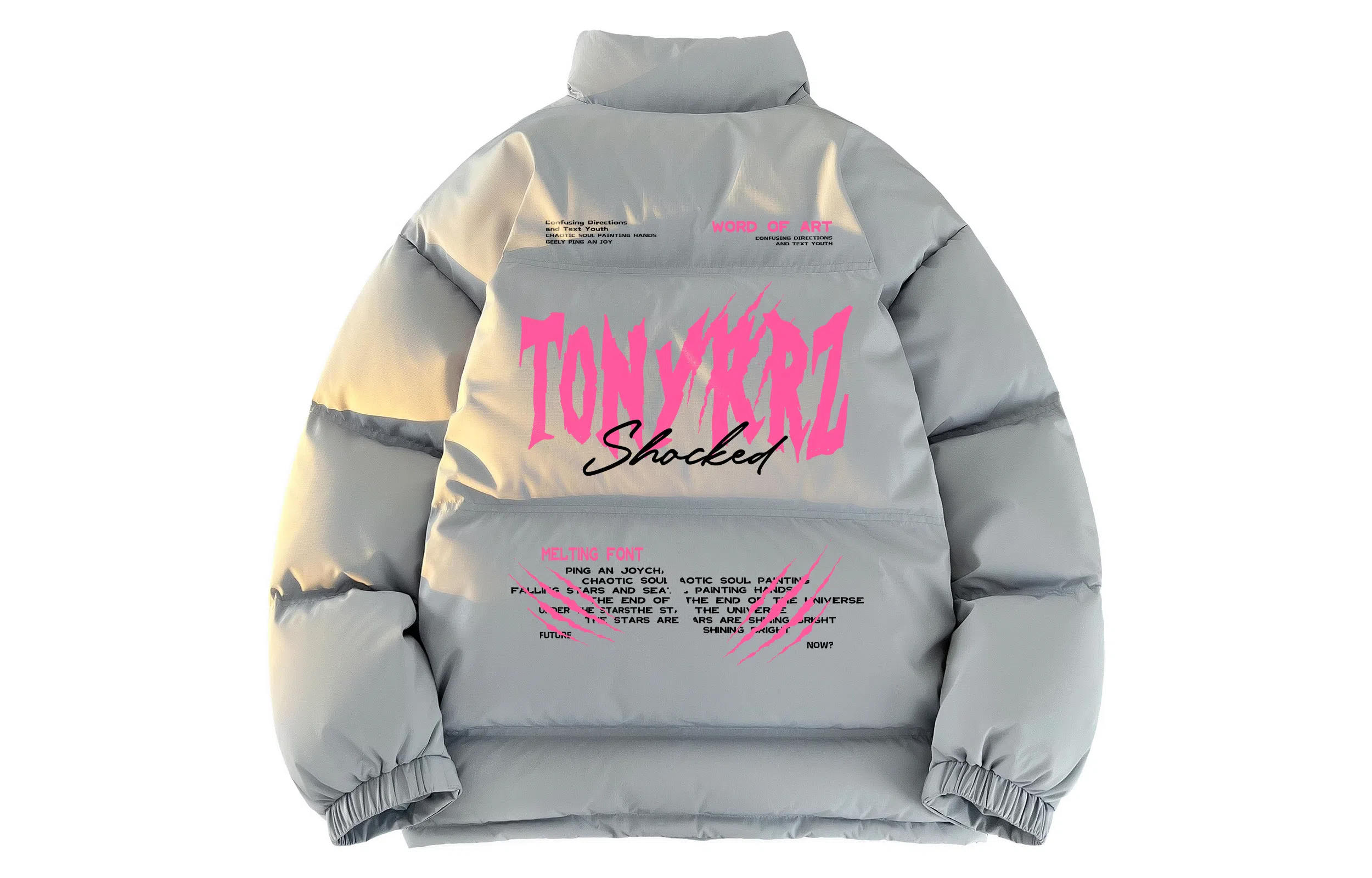 TONYKRZ Claw Print Puffer Jacket