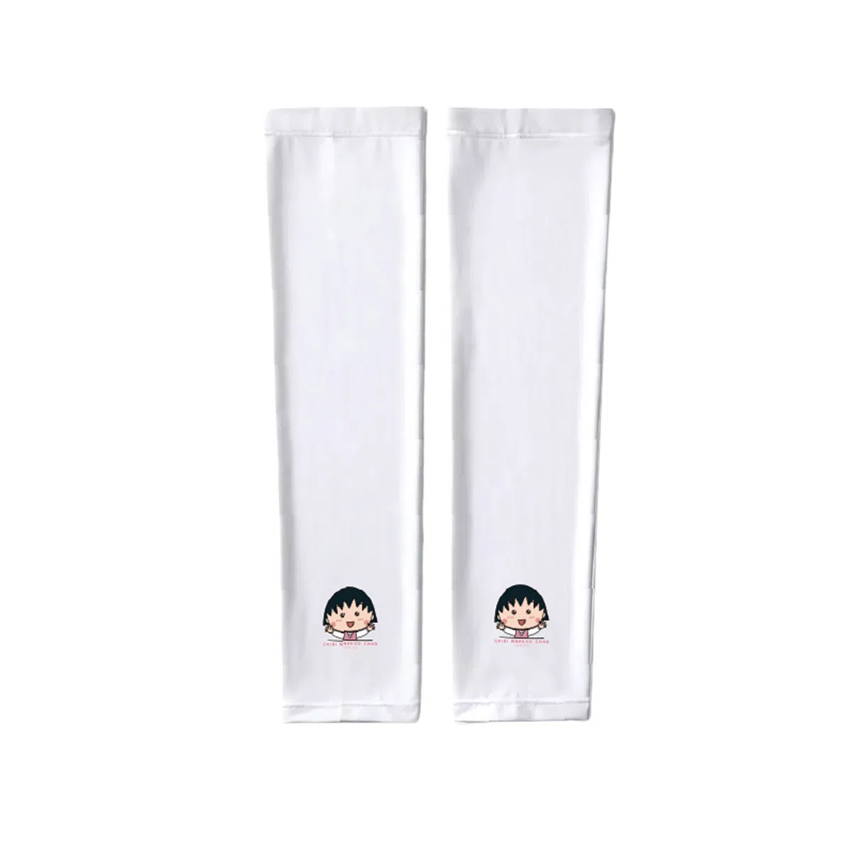 冠辉 夏季樱桃小丸子可爱卡通夏季凉感防紫外线冰袖冰丝高弹护臂轻薄透气舒适时尚户外运动防紫外线 锦纶 防晒袖 男女同款情侣款