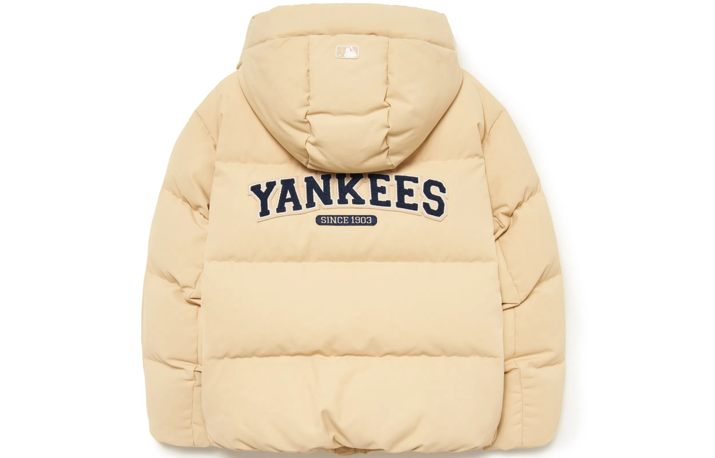 MLB FW23 Yankees Hooded Down Jacket Sand