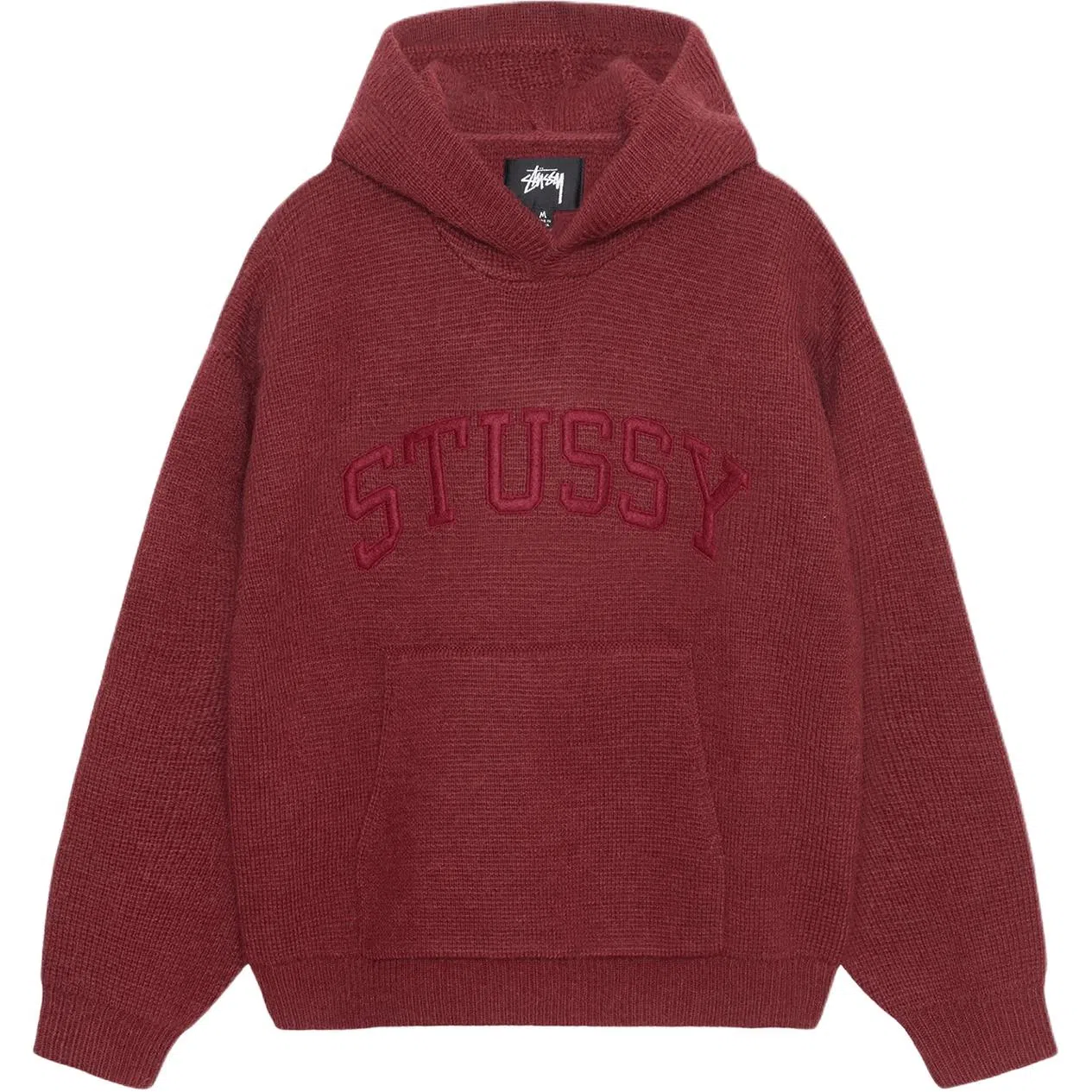Stussy FW24 FELT PATCH KNIT HOODIE