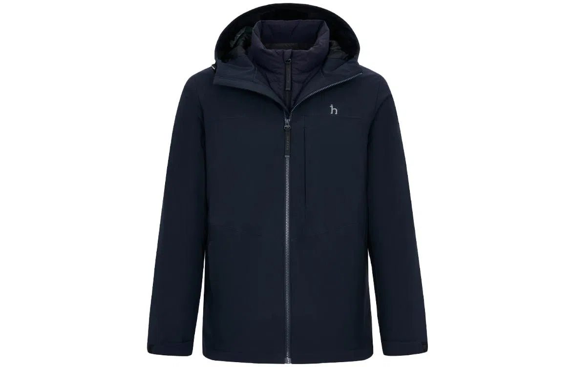HAZZYS Casual Warm Hooded Down Jacket Men