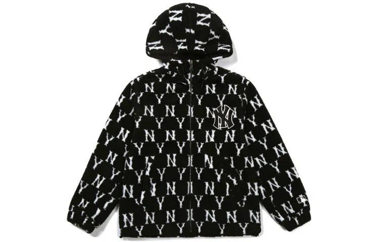 MLB Logo Hooded Jacket Black