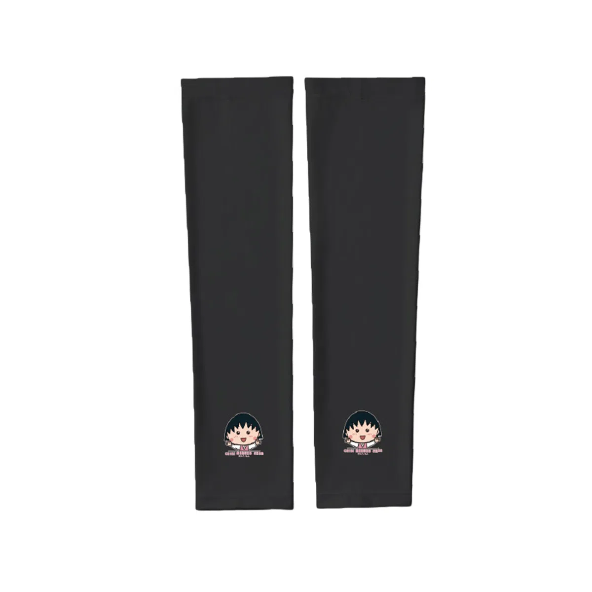 冠辉 夏季樱桃小丸子可爱卡通夏季凉感防紫外线冰袖冰丝高弹护臂轻薄透气舒适时尚户外运动防紫外线 锦纶 防晒袖 男女同款情侣款