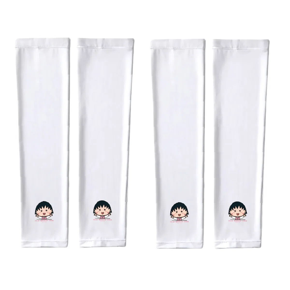 冠辉 夏季樱桃小丸子可爱卡通夏季凉感防紫外线冰袖冰丝高弹护臂轻薄透气舒适时尚户外运动防紫外线 锦纶 防晒袖 男女同款情侣款