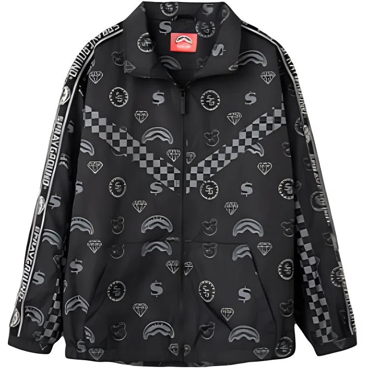 Sprayground Shark Mouth Print Jacket