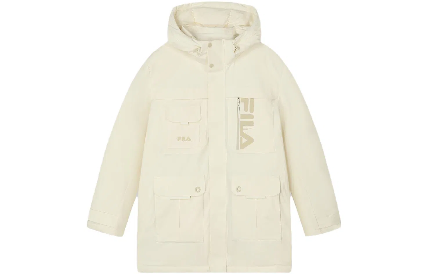 FILA Logo Print Down Jacket