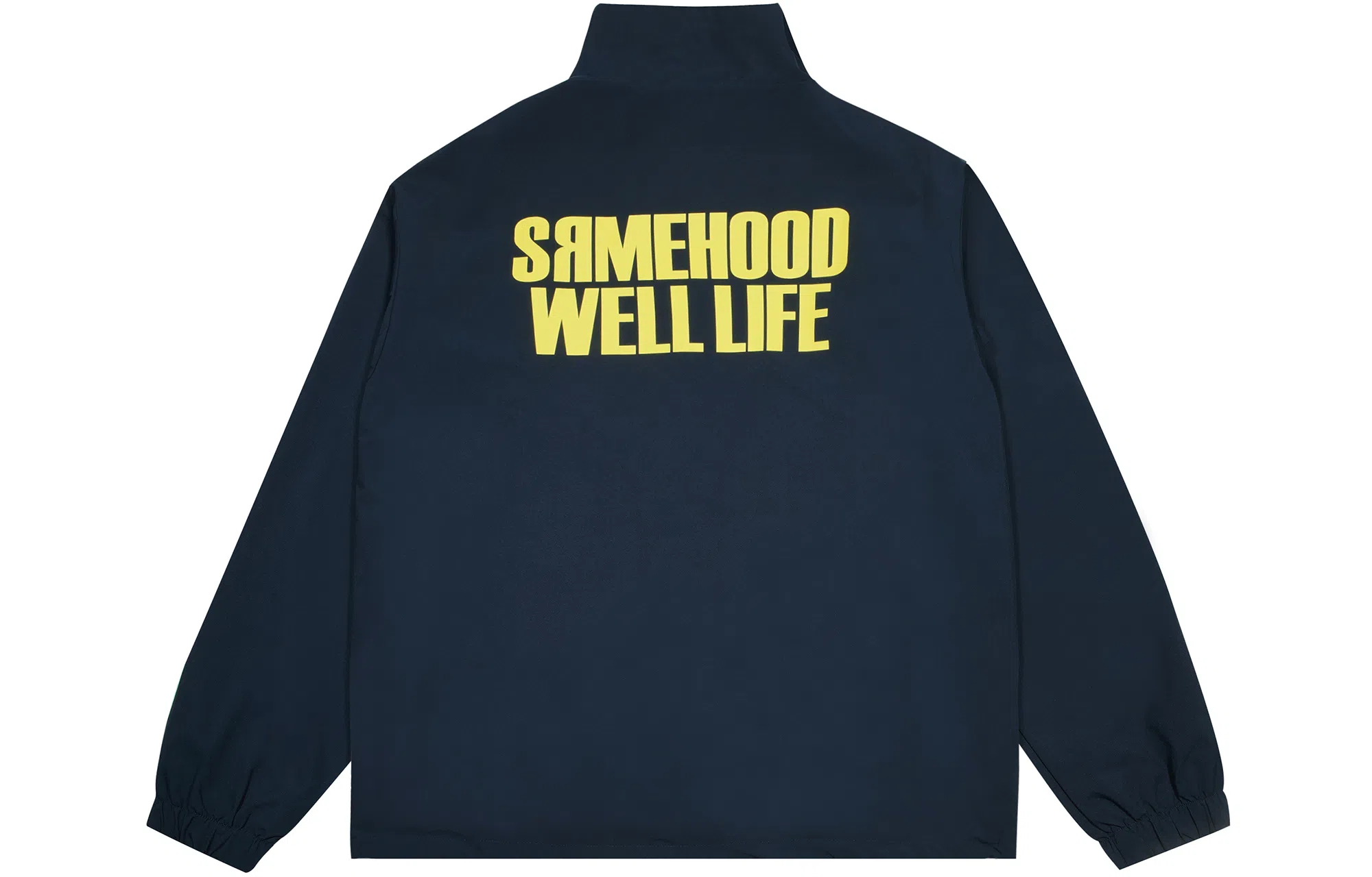 SIMPLE RIMLESS Coach Jacket Navy