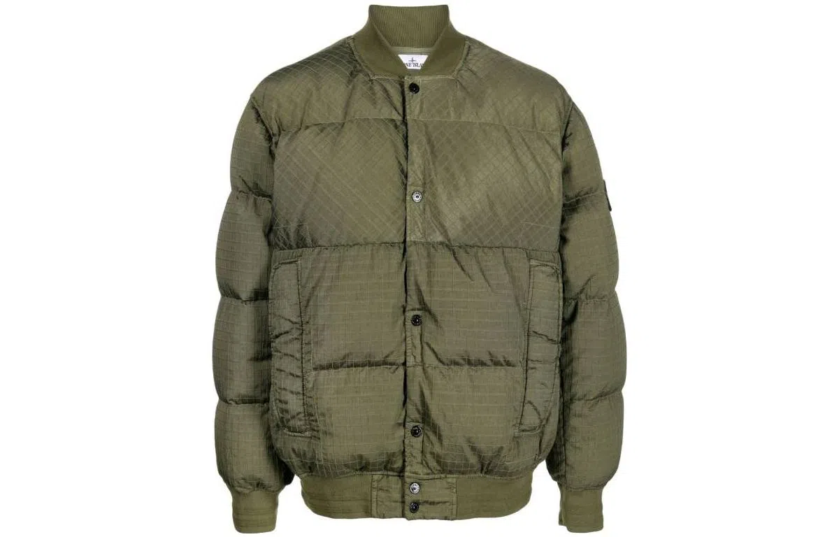 Stone Island FW23 Nylon Down Jacket Green