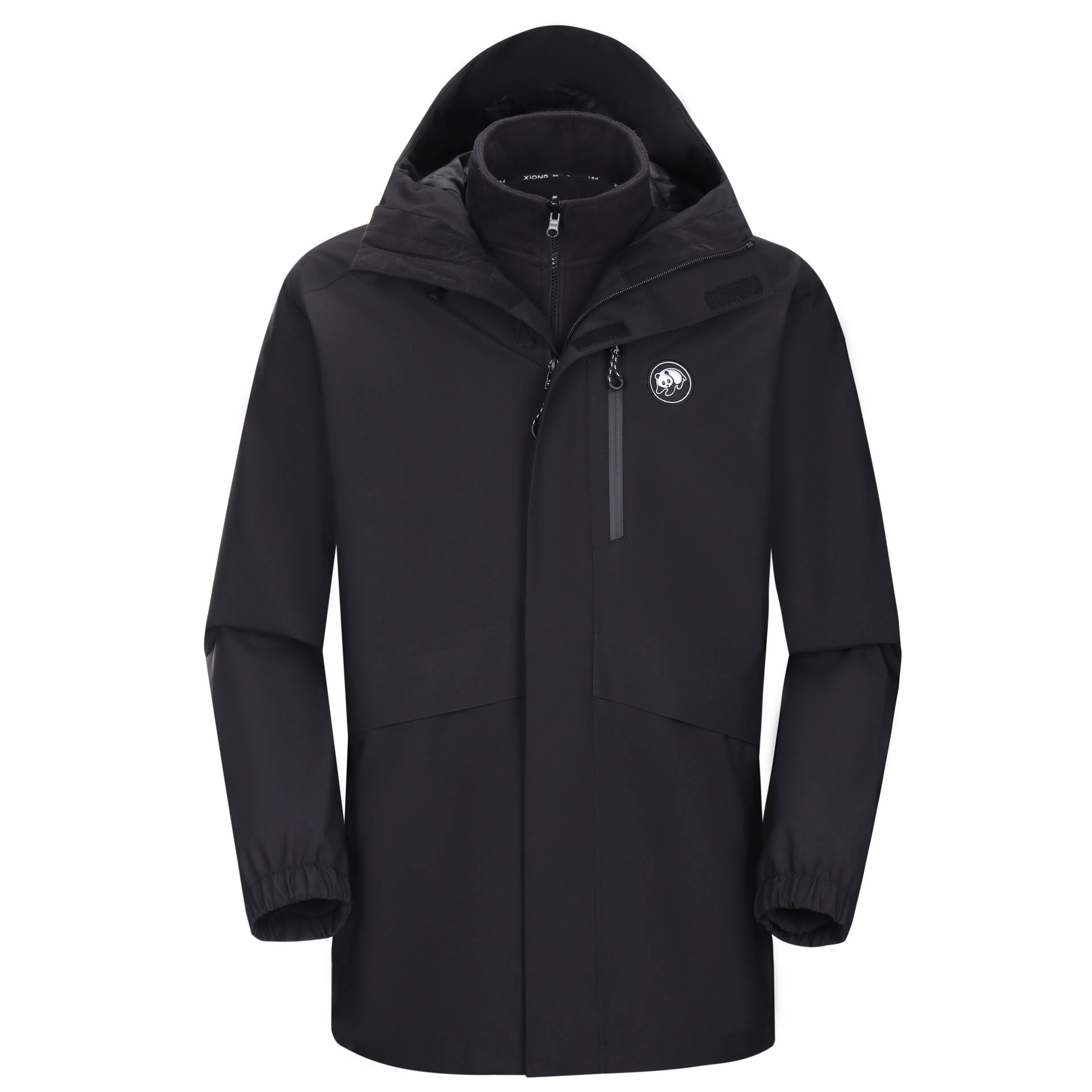 熊猫  户外纯色骑行登山三合一  防水防风耐磨保暖冲锋衣 男女同款