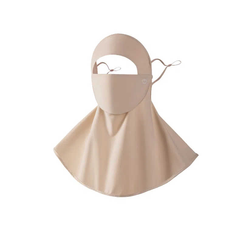 稻草人 夏季全脸防紫外线 遮阳一体护颈 透气护眼角 韩版百搭 锦纶 防晒面罩 女款