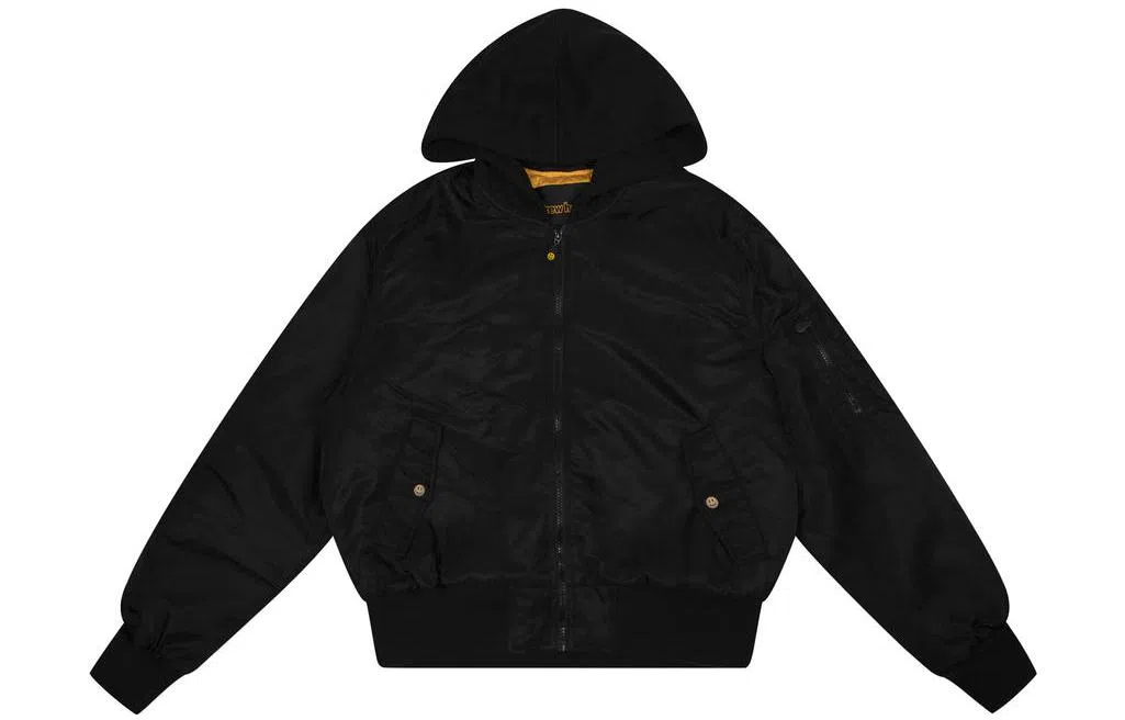 Drew House Mascot Hooded Bomber Jacket Black