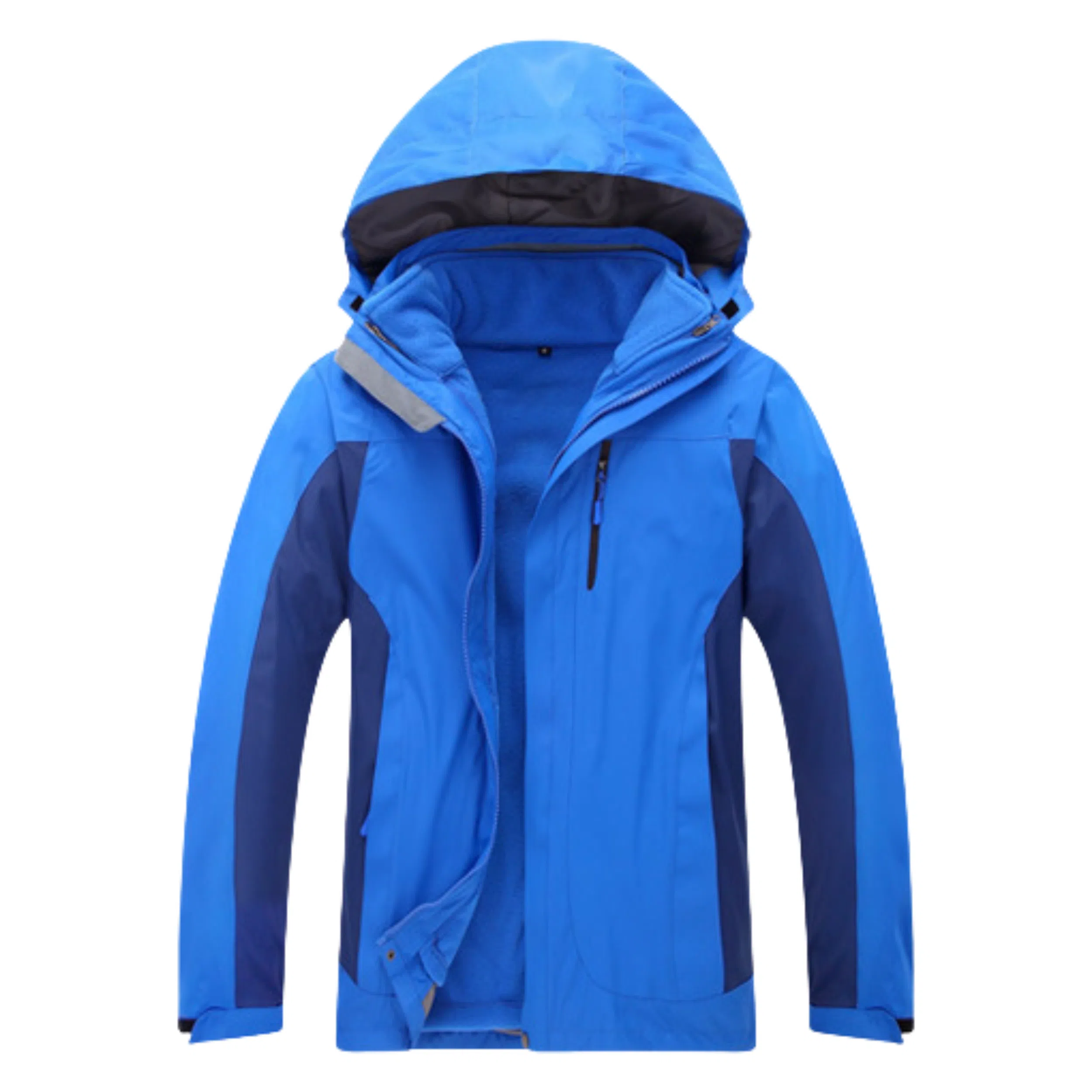 浪莎  户外时尚简约三合一连帽宽松拉链  防水防风透气冲锋衣 男女同款